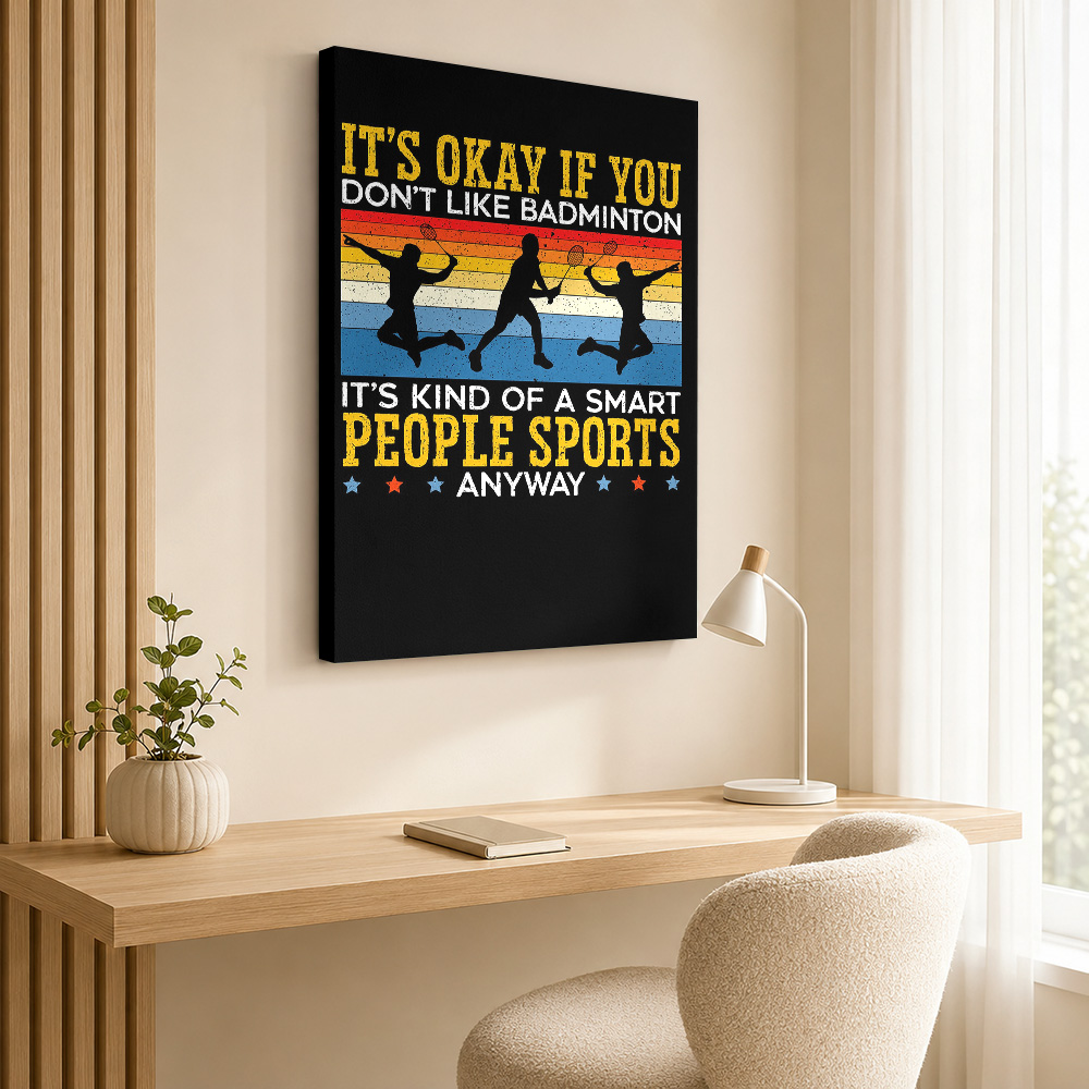 Badminton Player Canvas Poster - Badminton Poster 评论和价格