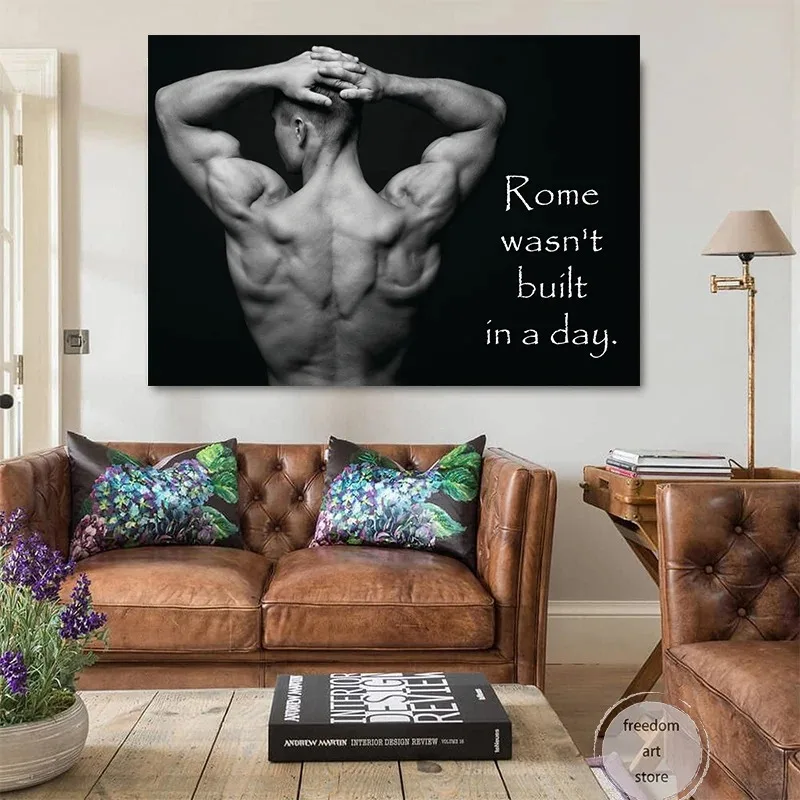 Gym Motivation Muscle Man Body - Badminton Poster 评论和价格