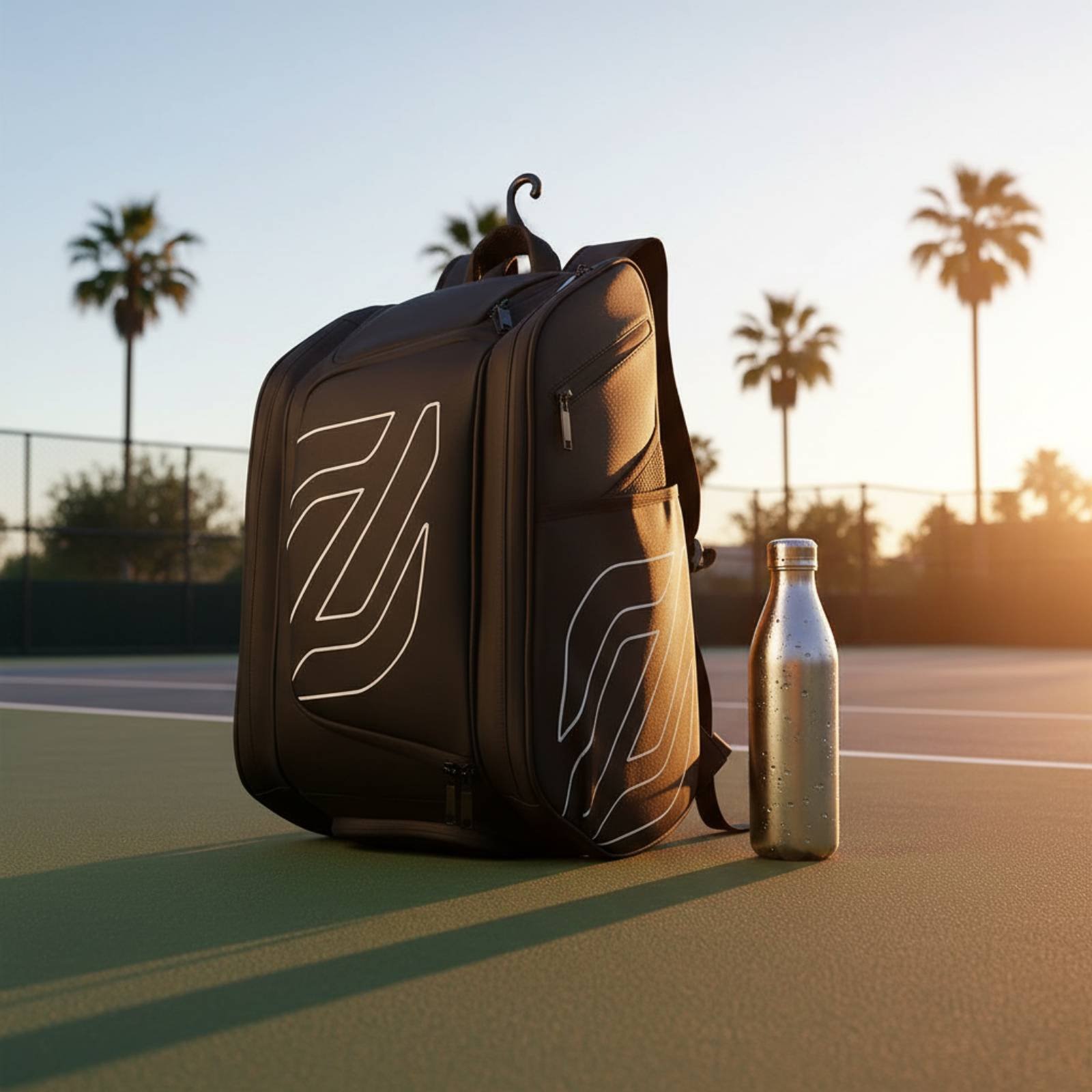 Pickleball Backpack Side Pocke - Badminton Court 评论和价格