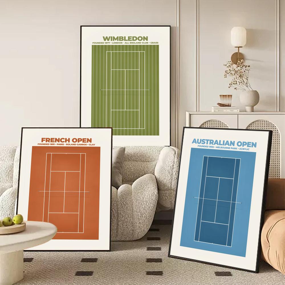 Frameless Grand Slam Tennis Pa - Badminton Poster 评论和价格