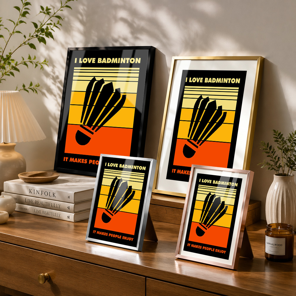 Badminton Metal Poster With Al - Badminton Poster 评论和价格