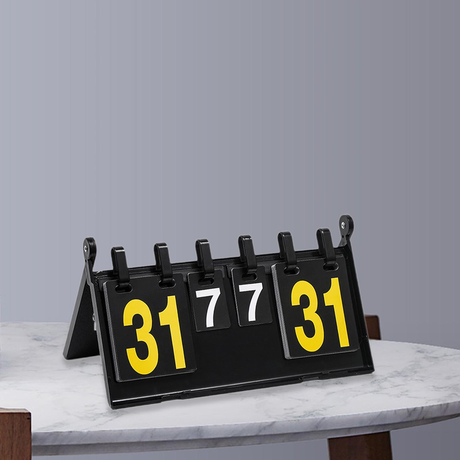 Flip Scoreboard 4 Digit Score  - Badminton Score Counter 评论和价格