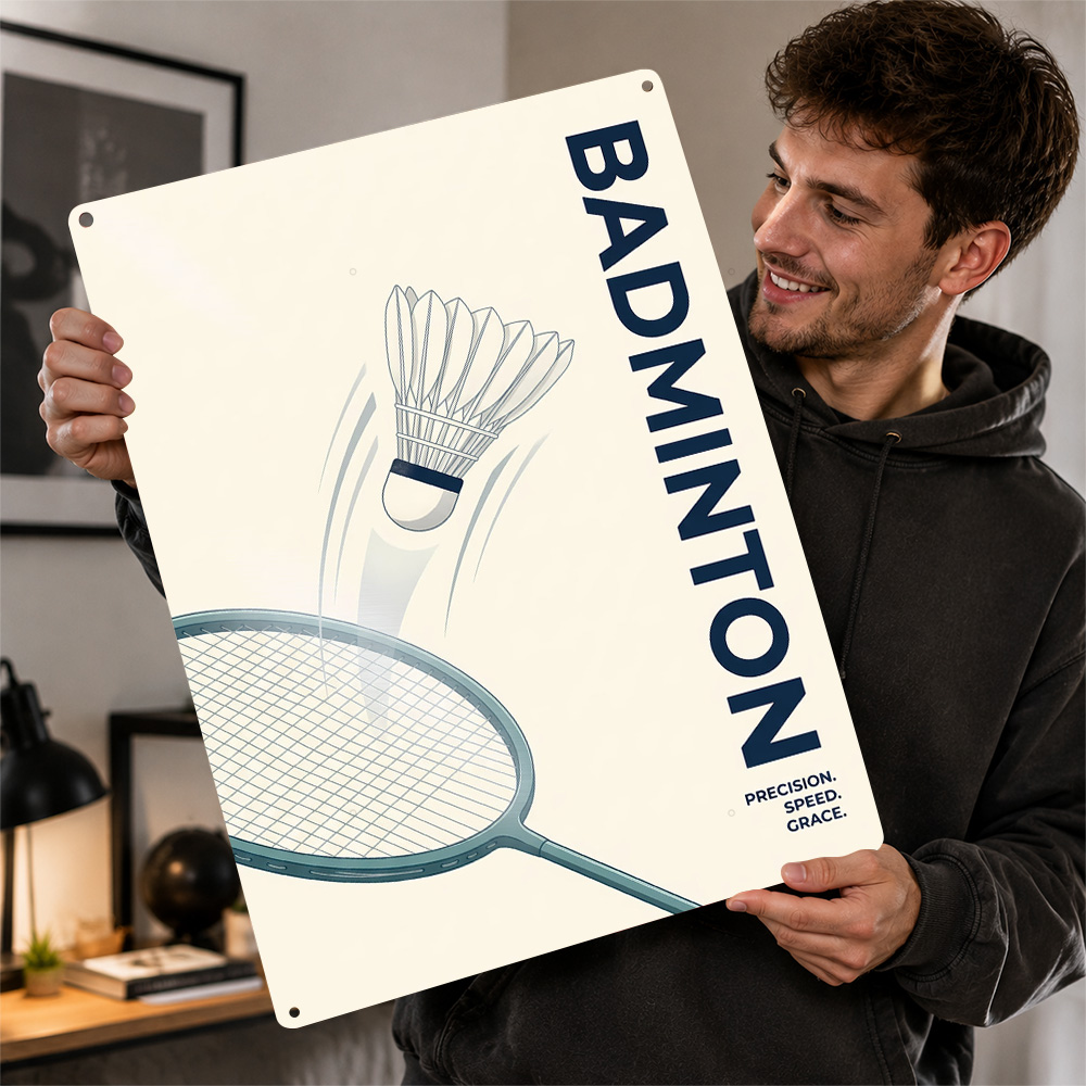 Minimalist Badminton Sport Pos - Badminton Poster 评论和价格