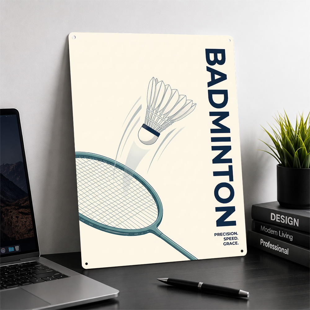Minimalist Badminton Sport Pos - Badminton Poster 评论和价格